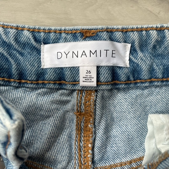 Dynamite Mid Thigh Jean Shorts - Picture 3 of 6